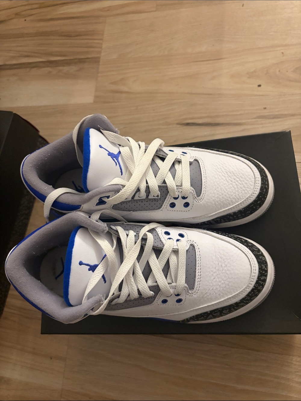Jordan 3 Sport Blue Grade School 6Y - Picture 4 of 5